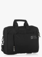 Swiss Design Black Laptop Messenger Bag