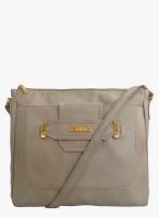 Toteteca Bag Works Beige Polyurethane (Pu) Sling Bag