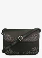 Toteteca Bag Works Black Leather Sling Bag