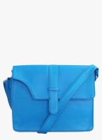 Toteteca Bag Works Blue Leather Sling Bag