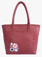 Toteteca Bag Works Maroon Leather Handbag