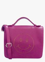 Toteteca Bag Works Purple Leather Sling Bag