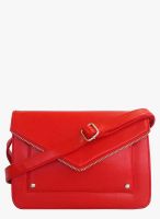 Toteteca Bag Works Red Leather Sling Bag