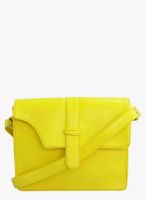 Toteteca Bag Works Yellow Leather Sling Bag