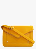 Toteteca Bag Works Yellow Leather Sling Bag