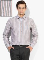 Wills Lifestyle Brown Slim Fit Casual Shirt
