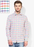 Wills Lifestyle Multicoloured Slim Fit Casual Shirt