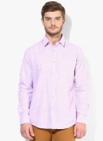 Wills Lifestyle Pink Slim Fit Casual Shirt