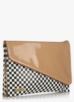 3 Mad Chicks Brown/Black Checks Envelope Sling Bag