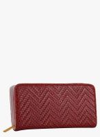 Alessia Maroon Polyurethane (Pu) Wallet