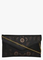 Alvaro Castagnino Black Polyurethane (Pu) Clutch