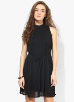 Annabelle By Pantaloons Black Solid Dress