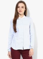 Annabelle By Pantaloons Blue Printed Shirt