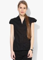 Arrow Woman Black Solid Shirt