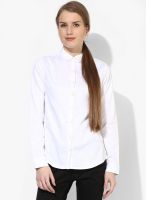 Arrow Woman White Solid Shirt