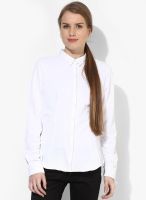 Arrow Woman White Solid Shirt