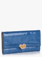 Baggit Lw Likeme Patent Blue Wallet