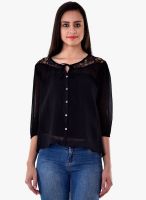 Colors Couture Black Solid Shirt