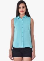 Colors Couture Blue Solid Shirt