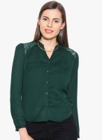 Colors Couture Green Embroidered Shirt