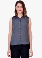 Colors Couture Grey Solid Shirt