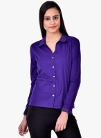 Colors Couture Purple Solid Shirt