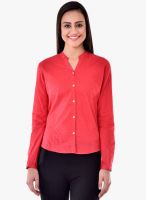 Colors Couture Red Solid Shirt