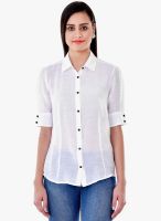 Colors Couture White Solid Shirt