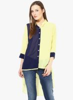 Cora Blue Solid Shirt