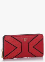 Da Milano Coral Red Leather Wallet