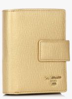 Da Milano Gold Leather Wallet