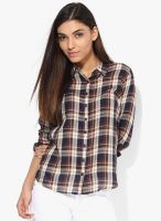 Dorothy Perkins Brown Checked Shirt