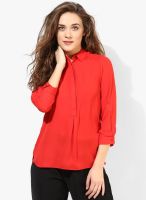 Dorothy Perkins Red Solid Shirt