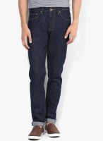 Forca By Lifestyle Blue Mid Rise Skinny Fit Jeans