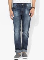 Forca By Lifestyle Blue Mid Rise Skinny Fit Jeans