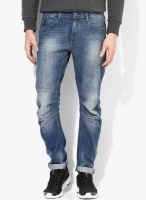 Forca By Lifestyle Blue Mid Rise Skinny Fit Jeans