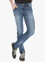 Globus Blue Mid Rise Regular Fit Jeans