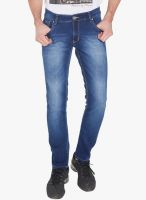 Globus Blue Mid Rise Regular Fit Jeans