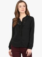 Harpa Black Embroidered Shirt