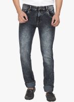 High Star Black Mid Rise Slim Fit Jeans