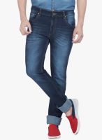 High Star Blue Mid Rise Slim Fit Jeans