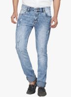 High Star Light Blue Mid Rise Slim Fit Jeans