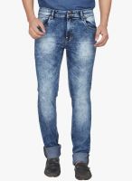 High Star Light Blue Mid Rise Slim Fit Jeans