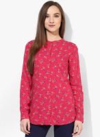 Honey By Pantaloons Fuchsia Printed Shirt