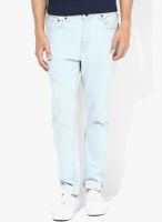 Incult Blue Mid Rise Narrow Fit Jeans
