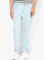 Incult Light Blue Mid Rise Narrow Fit Jeans
