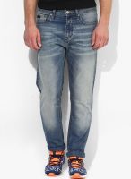 Jack & Jones Blue Low Rise Slim Fit Jeans (Ben)