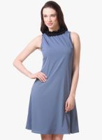 Kaaryah Grey Colored Solid Shift Dress