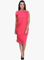 Kaaryah Pink Solid Shift Dress