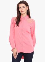 Label VR Pink Solid Shirt
